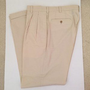 Pleated Front w/Cuffs Summer Cotton Slacks